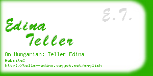 edina teller business card